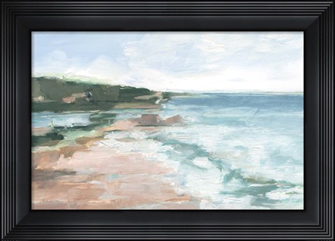 Framed Coral Sand Beaches II Print