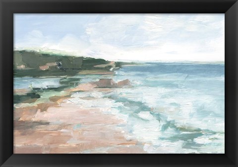 Framed Coral Sand Beaches II Print