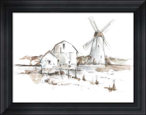 Framed Old Mill Farm I Print