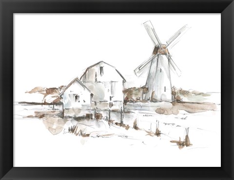 Framed Old Mill Farm I Print