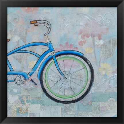 Framed Bicycle Collage II Print