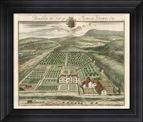 Framed Kip&#39;s Garden Views I Print