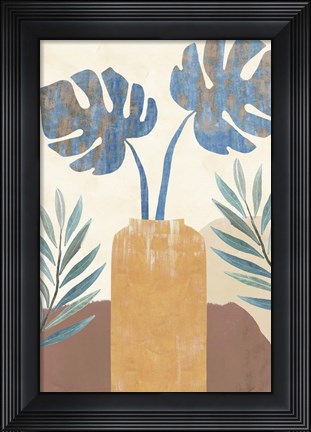 Framed Indigo Yellow Still Life II Print