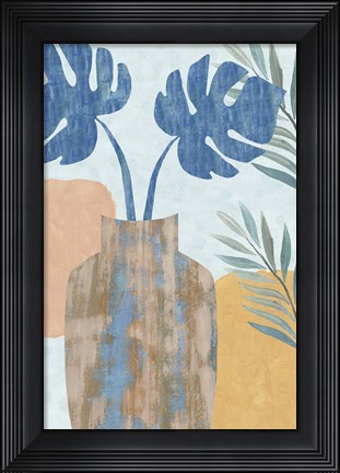 Framed Indigo Yellow Still Life IV Print