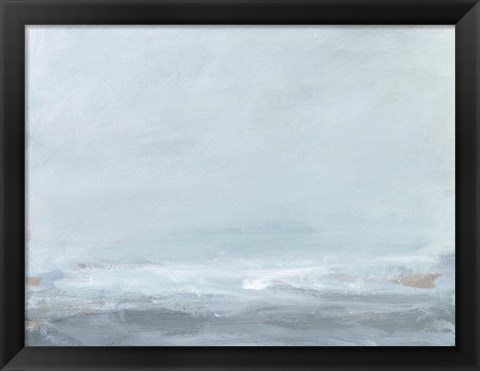 Framed Soft Sea Mist I Print