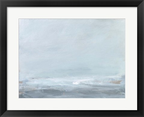 Framed Soft Sea Mist I Print