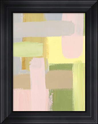 Framed Subdued Blocks II Print
