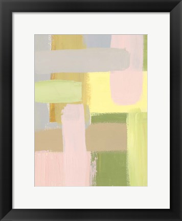 Framed Subdued Blocks II Print