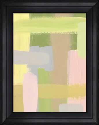 Framed Subdued Blocks III Print
