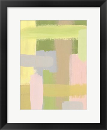 Framed Subdued Blocks III Print