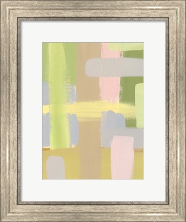 Framed Subdued Blocks IV Print