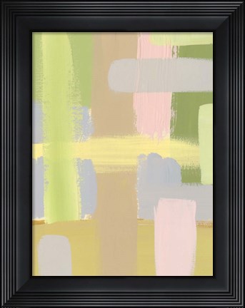 Framed Subdued Blocks IV Print