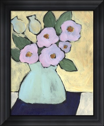 Framed Distressed Bouquet III Print