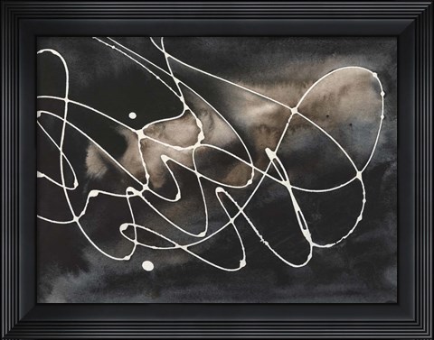 Framed Midnight Swirl III Print