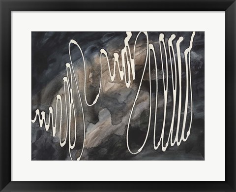 Framed Midnight Swirl IV Print