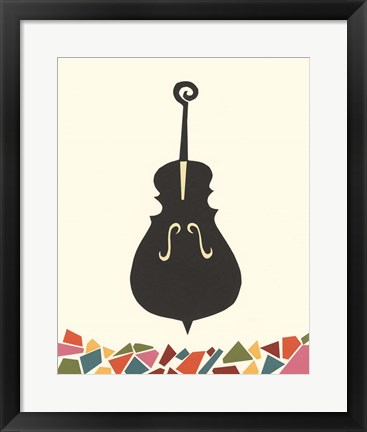 Framed Cut Paper Instruments I Print