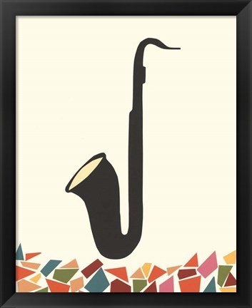 Framed Cut Paper Instruments IV Print