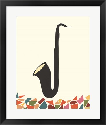 Framed Cut Paper Instruments IV Print