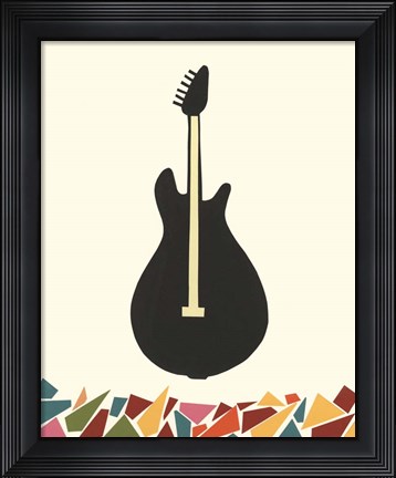 Framed Cut Paper Instruments VII Print