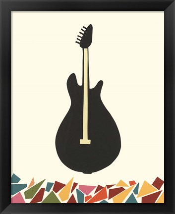 Framed Cut Paper Instruments VII Print