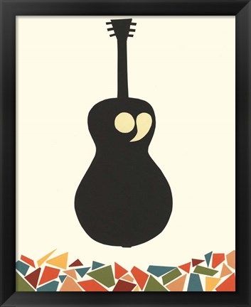 Framed Cut Paper Instruments VIII Print