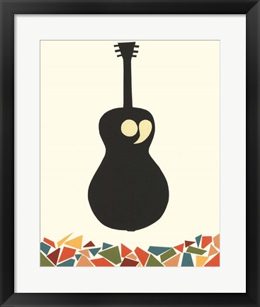 Framed Cut Paper Instruments VIII Print