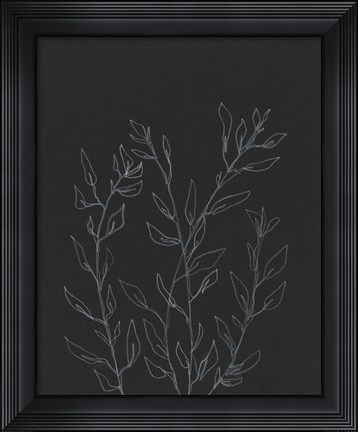 Framed Simple Stalk I Print