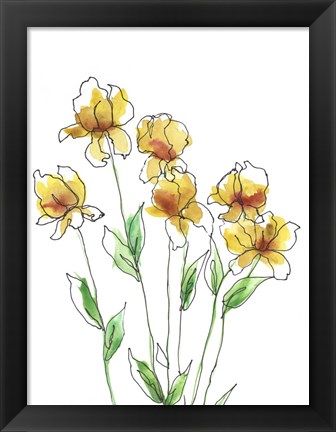 Framed Amber Tulips II Print