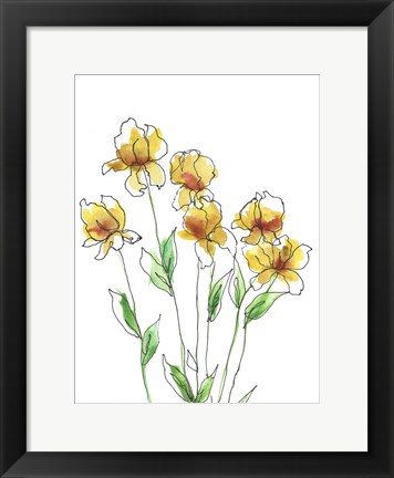 Framed Amber Tulips II Print