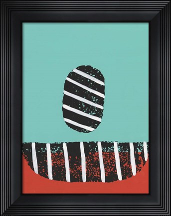 Framed Colorful Isolation I Print