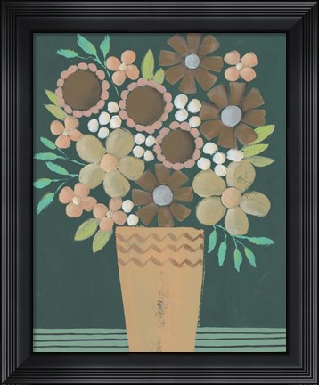 Framed Flower Garden Bouquet I Print