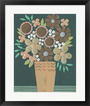 Framed Flower Garden Bouquet I Print