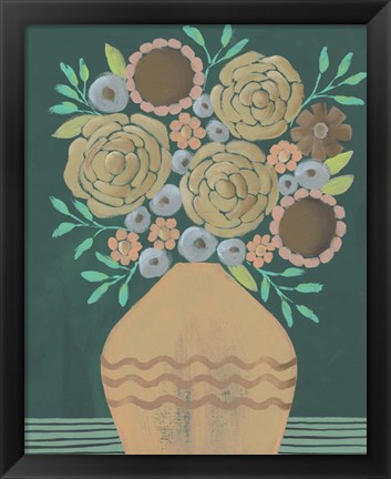 Framed Flower Garden Bouquet II Print