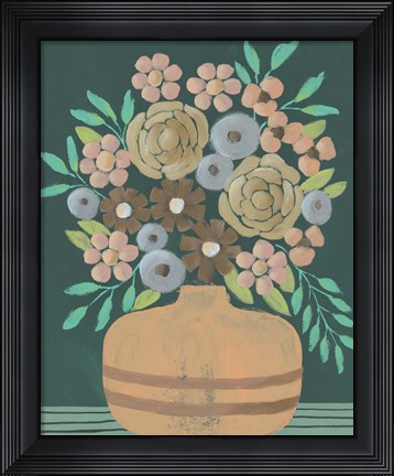 Framed Flower Garden Bouquet III Print