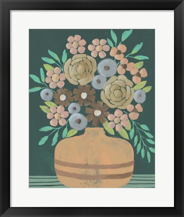 Framed Flower Garden Bouquet III Print