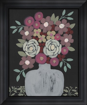 Framed Bundle of Flowers I Print