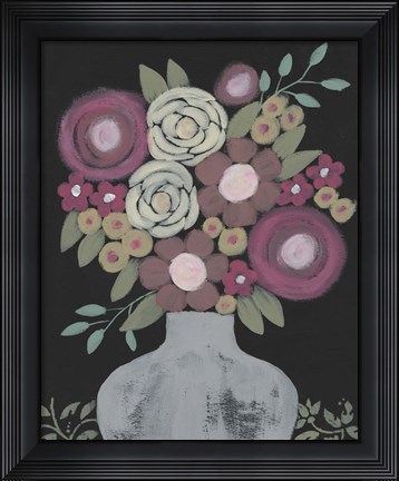 Framed Bundle of Flowers II Print