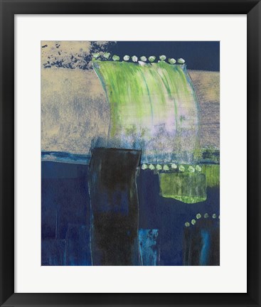 Framed Blue Composite II Print