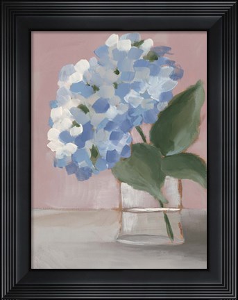 Framed Single Hydrangea I Print