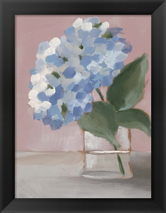 Framed Single Hydrangea I Print