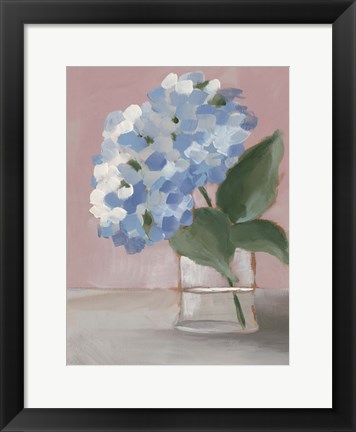 Framed Single Hydrangea I Print