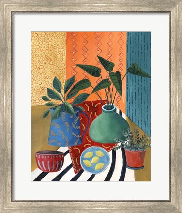 Framed Colorful Tablescape II Print