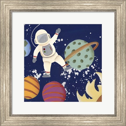 Framed Future Space Explorer I Print