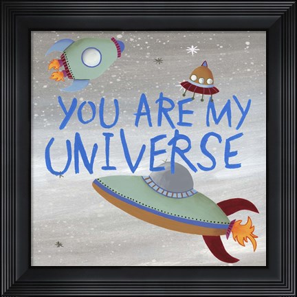 Framed Future Space Explorer III Print