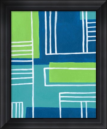Framed On the Line I Print