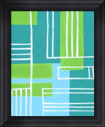 Framed On the Line V Print