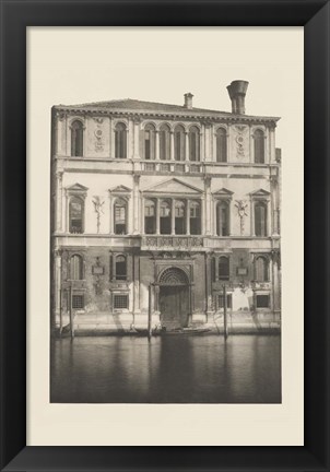 Framed Vintage Views of Venice I Print