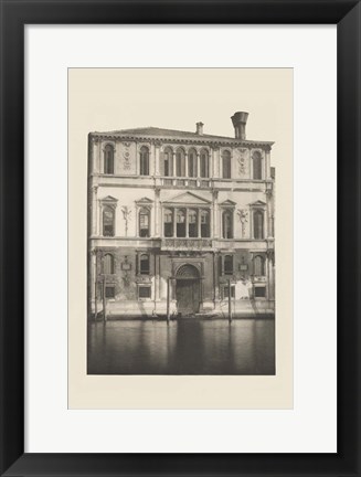 Framed Vintage Views of Venice I Print