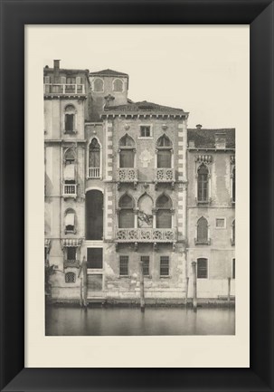 Framed Vintage Views of Venice III Print