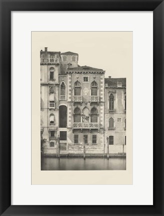 Framed Vintage Views of Venice III Print